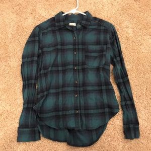 Hollister Green Flannel
